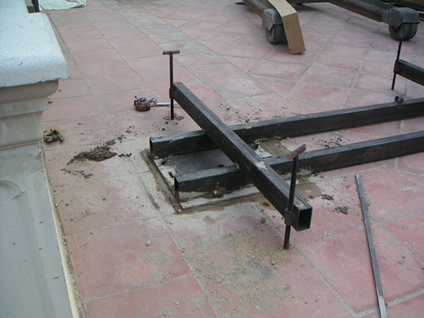 Puerta, berja grande